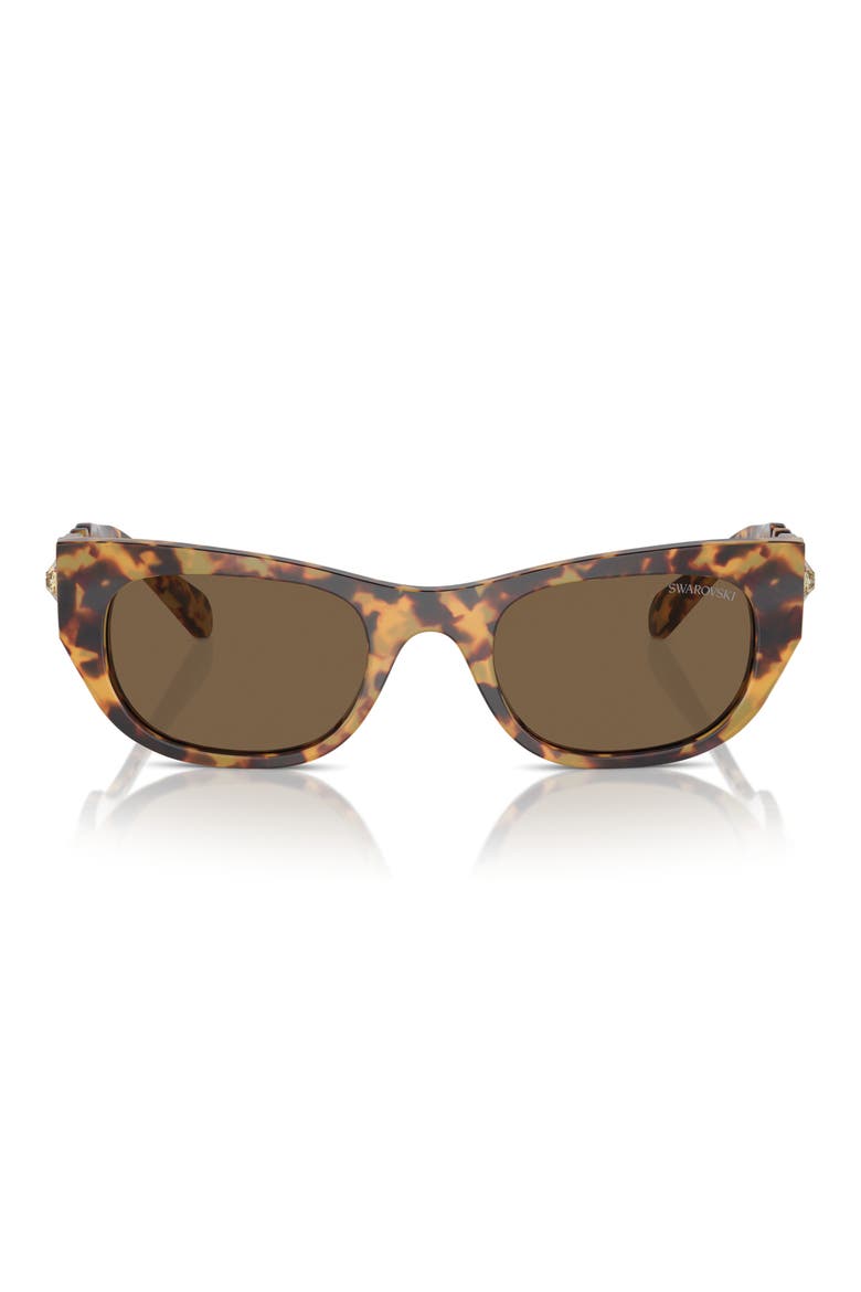 51mm Pillow Sunglasses, Main, color, HAVANA TRANSPARENT