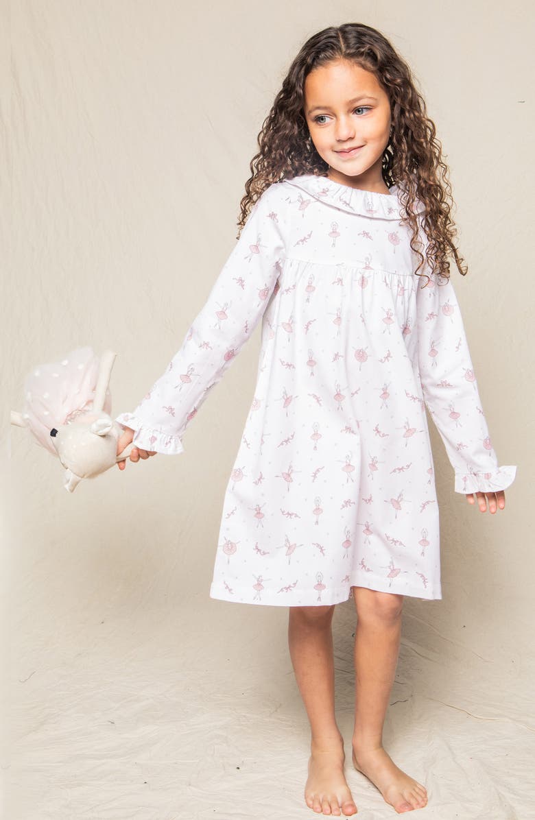 Petite Plume Kids' Sugar Plum Fairy Flannel Nightgown, Alternate, color, White