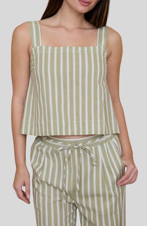 Stripe Square Neck Tank