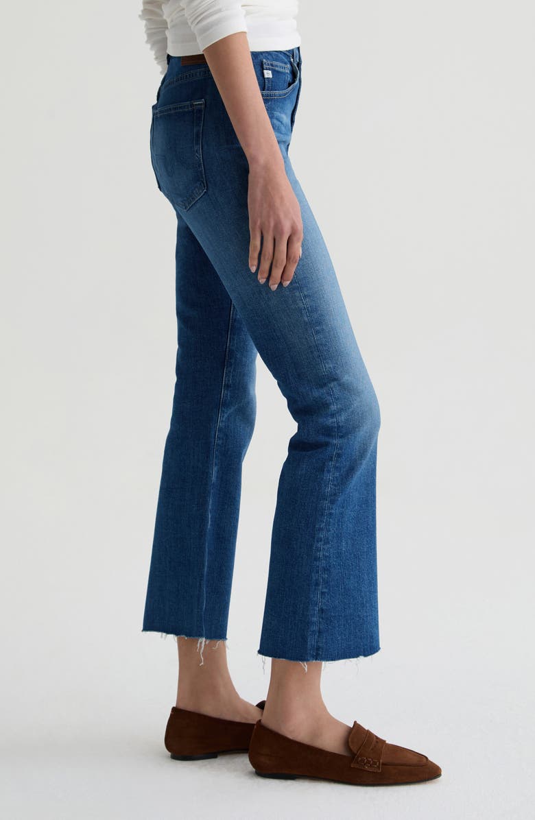 AG Farrah Raw Hem Crop Bootcut Jeans, Alternate, color, Owens Valley