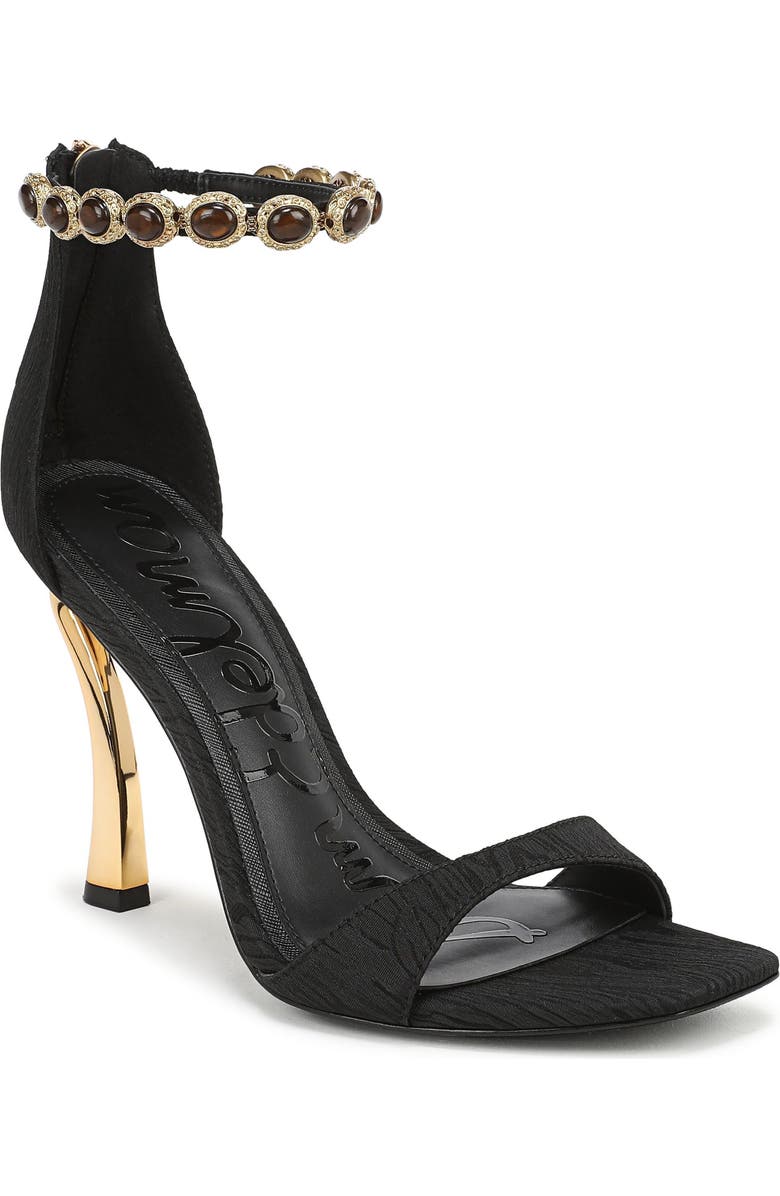 Sam Edelman Lyra Ankle Strap Sandal, Main, color, Black