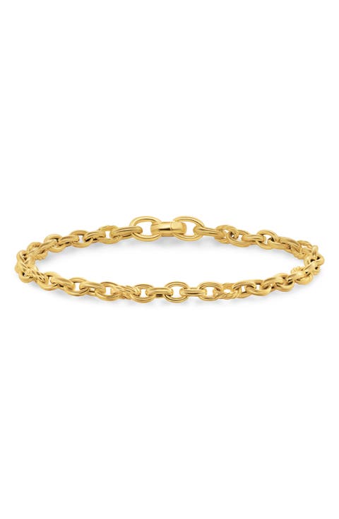 DY Mercer® Petite Chain Bracelet in 18K Yellow Gold, 4.5mm