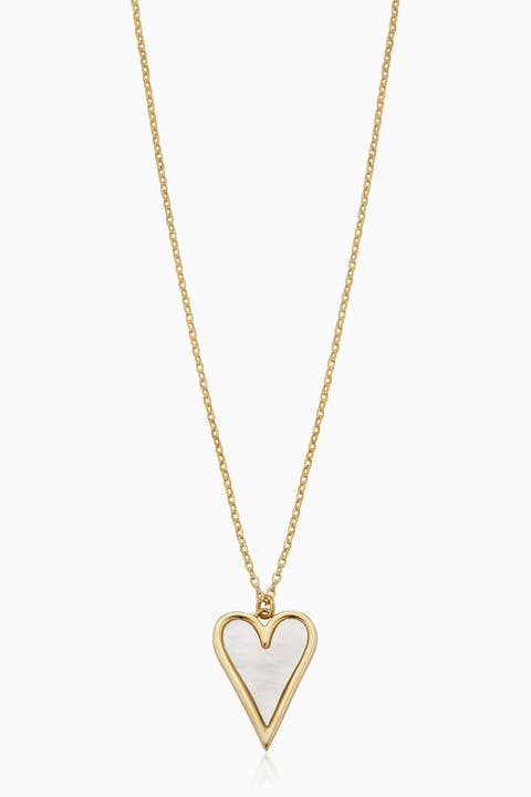 14K Yellow Gold Pure Heart Pendant Necklace