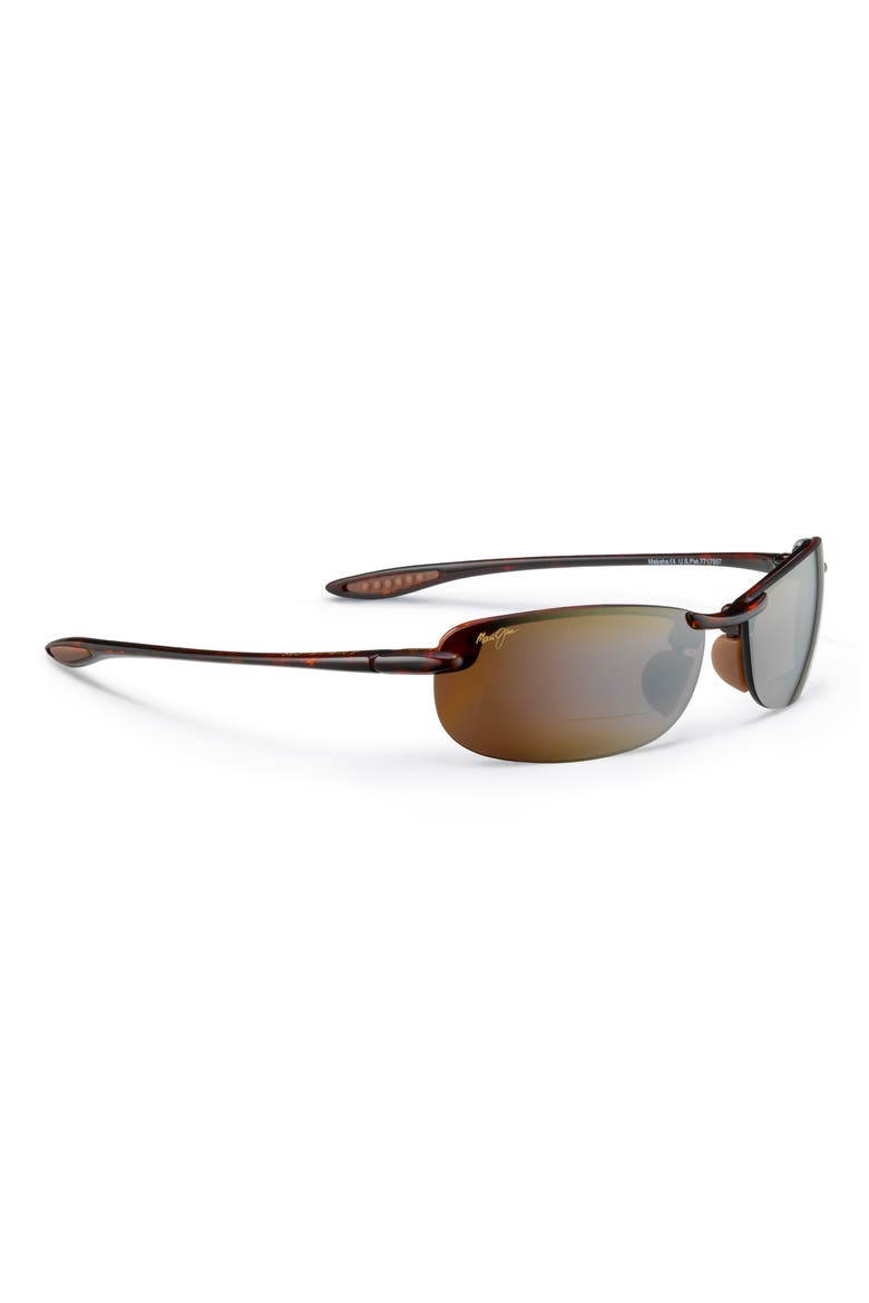 Makaha 64mm Polarized Oversize Round Sunglasses, Alternate, color, TORTOISE