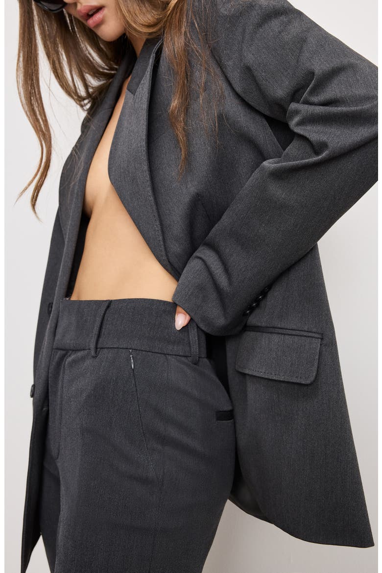 Essential Flare Leg Pants, Alternate, color, DARK HEATHER GRAY