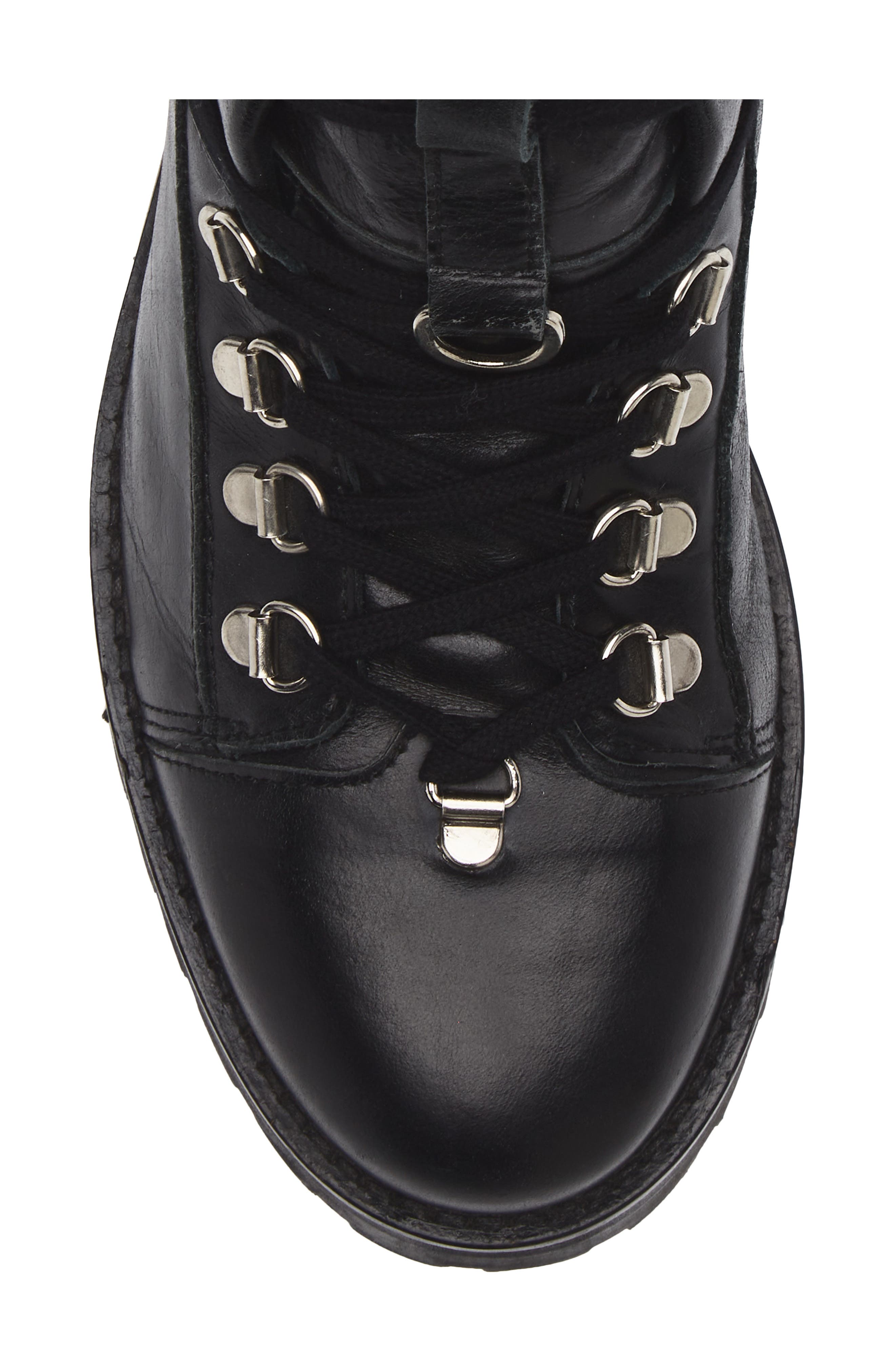 AllSaints Franka Lug Sole Boot, Alternate, color, Black