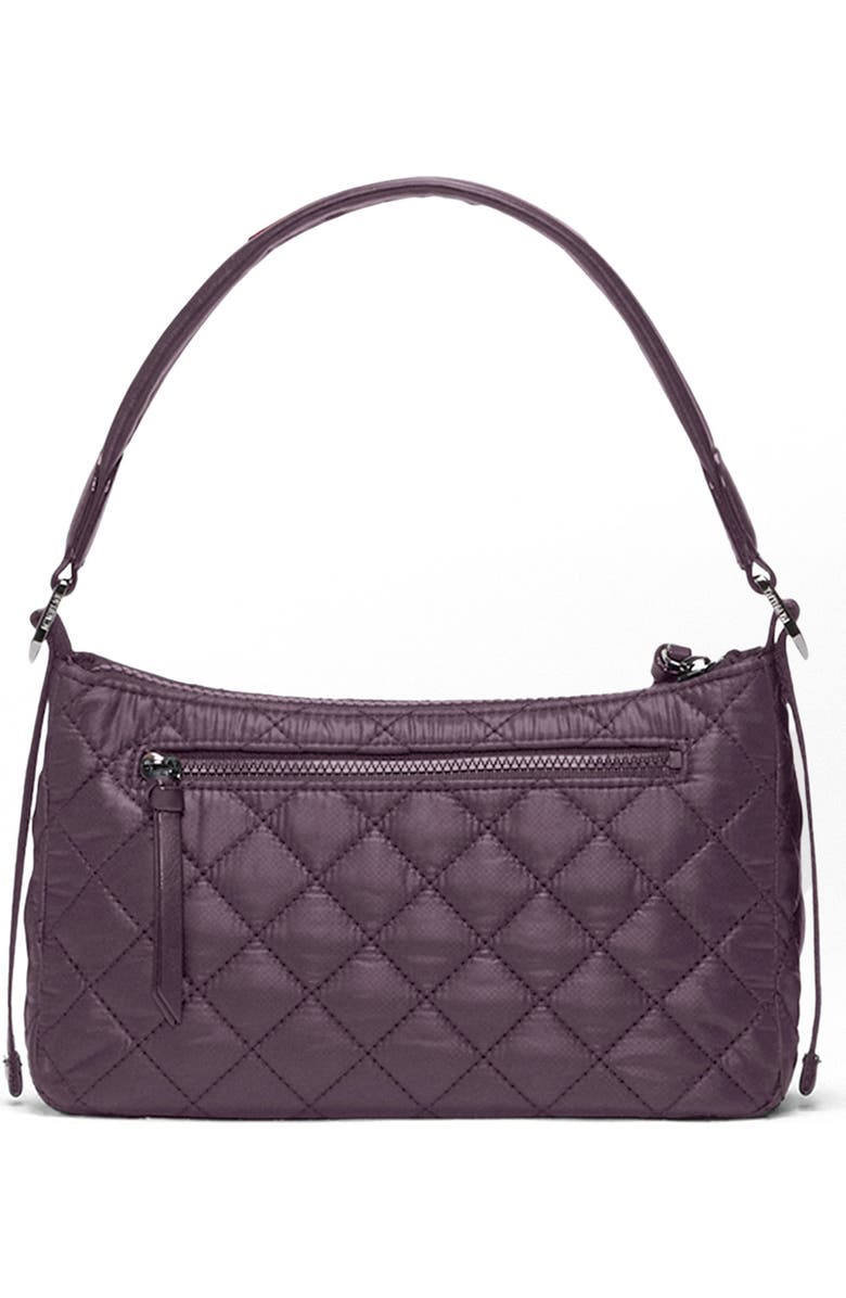 MZ Wallace Small Park Quilted Nylon Shoulder Bag, Alternate, color, Raisin