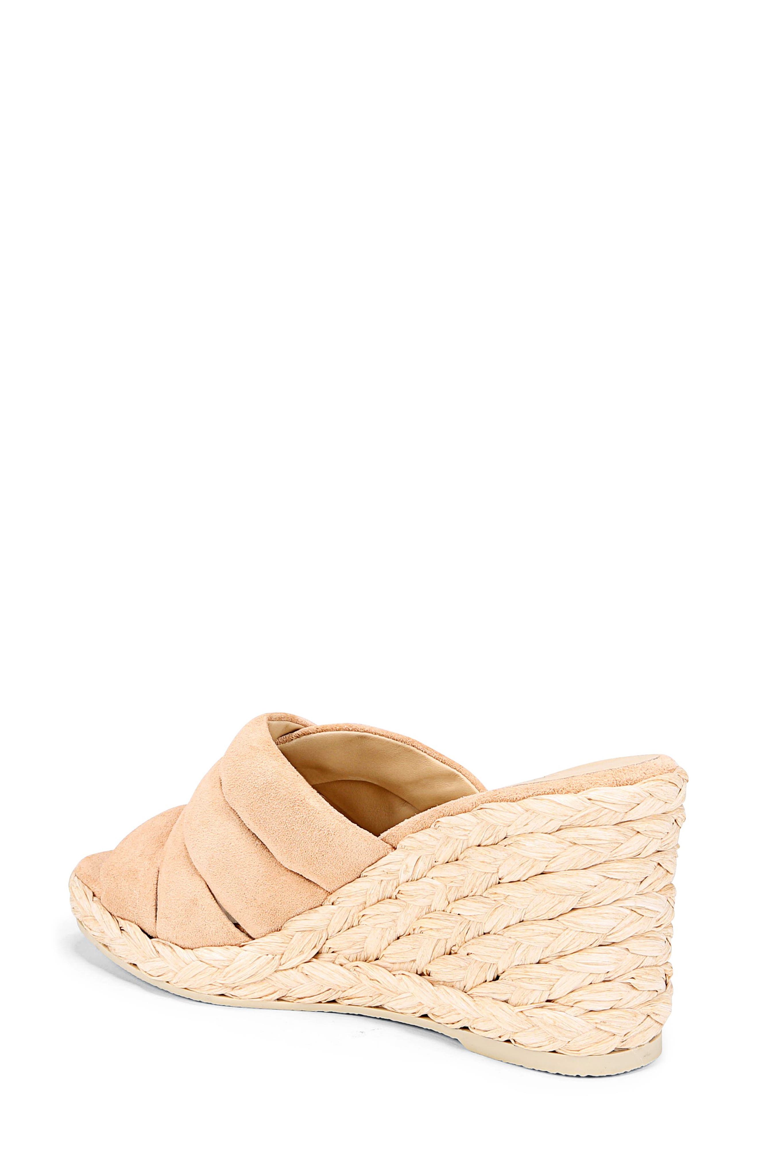 Vince Gilian Espadrille Wedge Slide Sandal, Alternate, color, Blonde