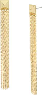 AllSaints Curb Chain Linear Drop Earrings