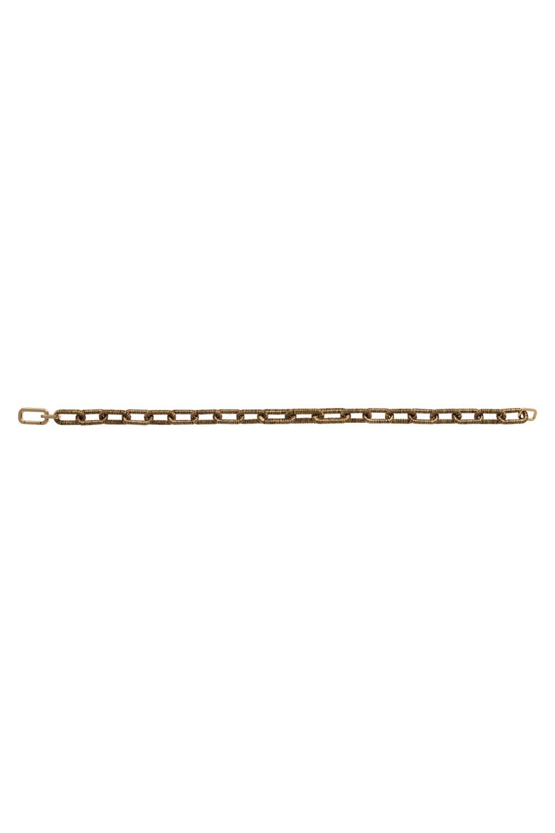 Catena Rectangular Necklace Antique Gold, Alternate, color, Antique Gold