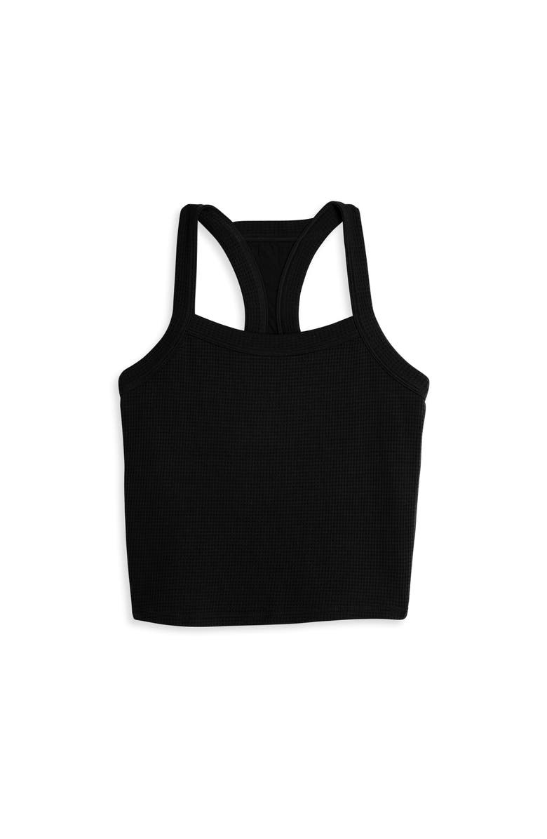 TomboyX Modal Cloud Waffle Bra Top, Main, color, Black Beauty