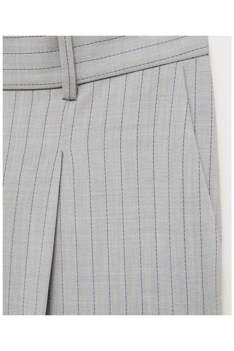 Pinstripe Suit Pants, Alternate, color, GREY