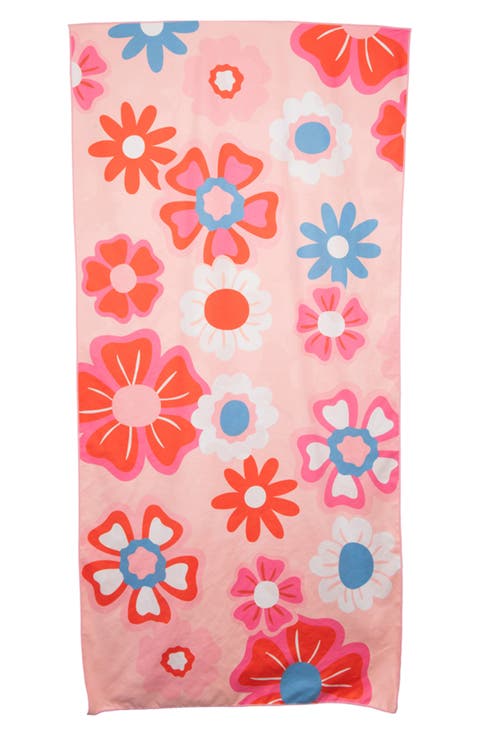 Flower Power Quick Dry Beach Towel