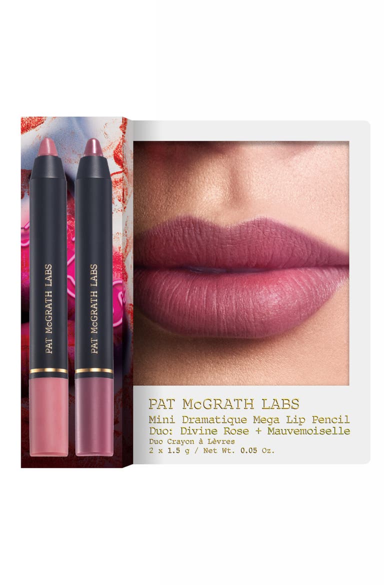 Mini Dramatique: Mega Lip Pencil Duo, Alternate, color, DIVINE ROSE/ MAUVEMOISELLE