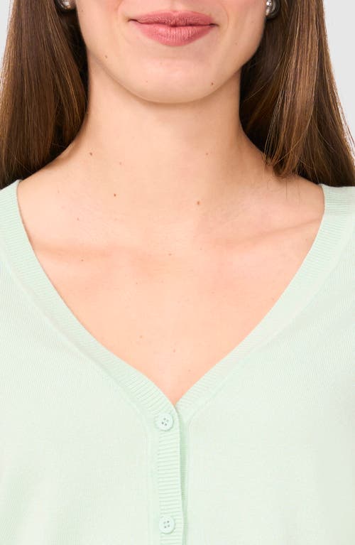 Halogenr Halogen(r) V-neck Cardigan In Mint Creme