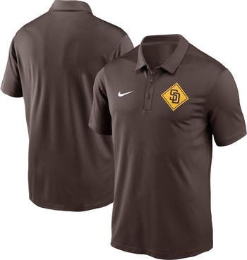 Men's Nike Brown San Diego Padres Diamond Icon Franchise Performance Polo