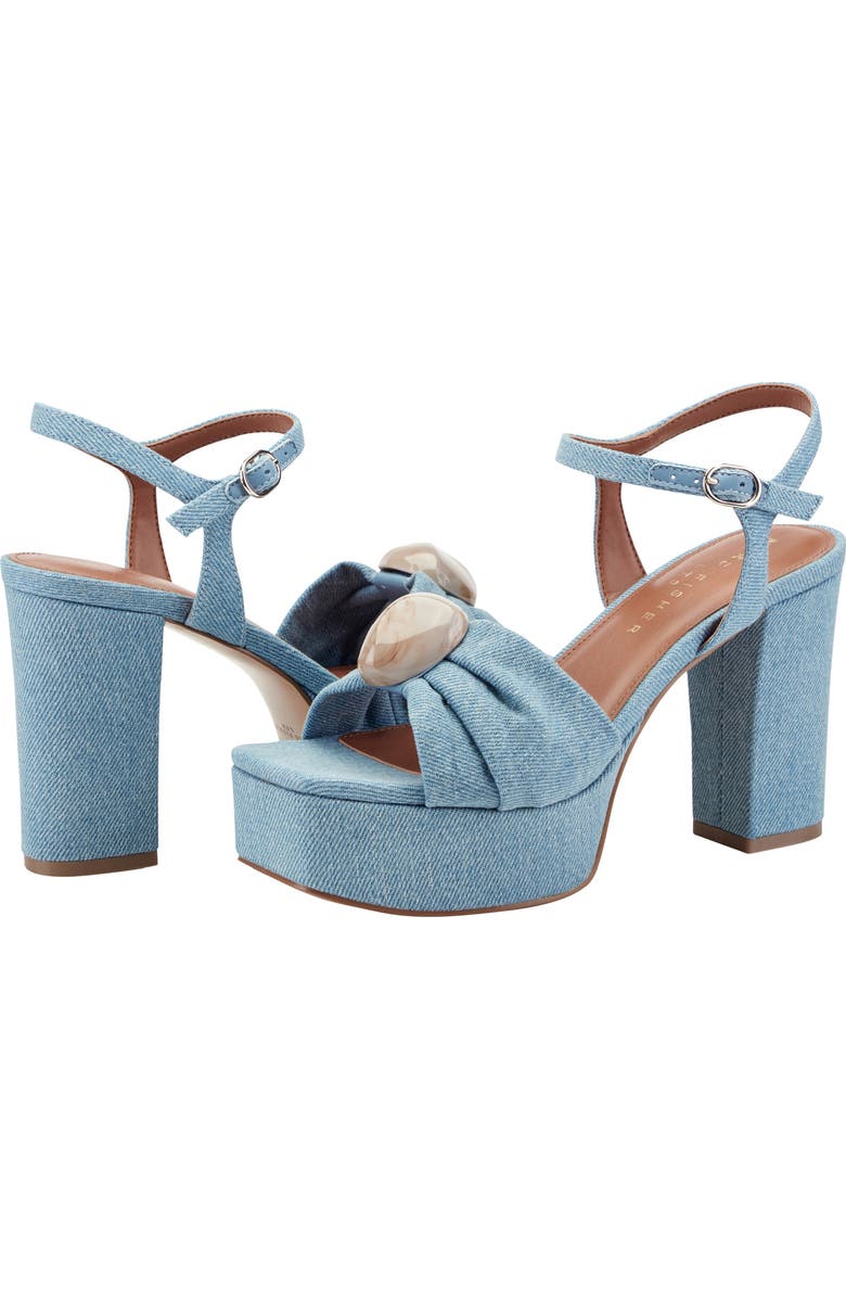 Marc Fisher LTD Candey Platform Sandal, Alternate, color, Blue