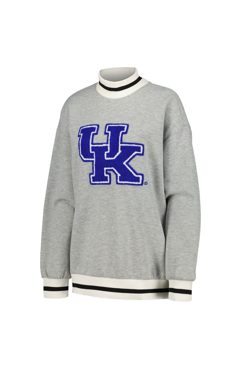 GAMEDAY COUTURE Women's Gameday Couture Ash Kentucky Wildcats In It To Win It Sporty Mock Neck Pullover Sweatshirt, Alternate, color, 