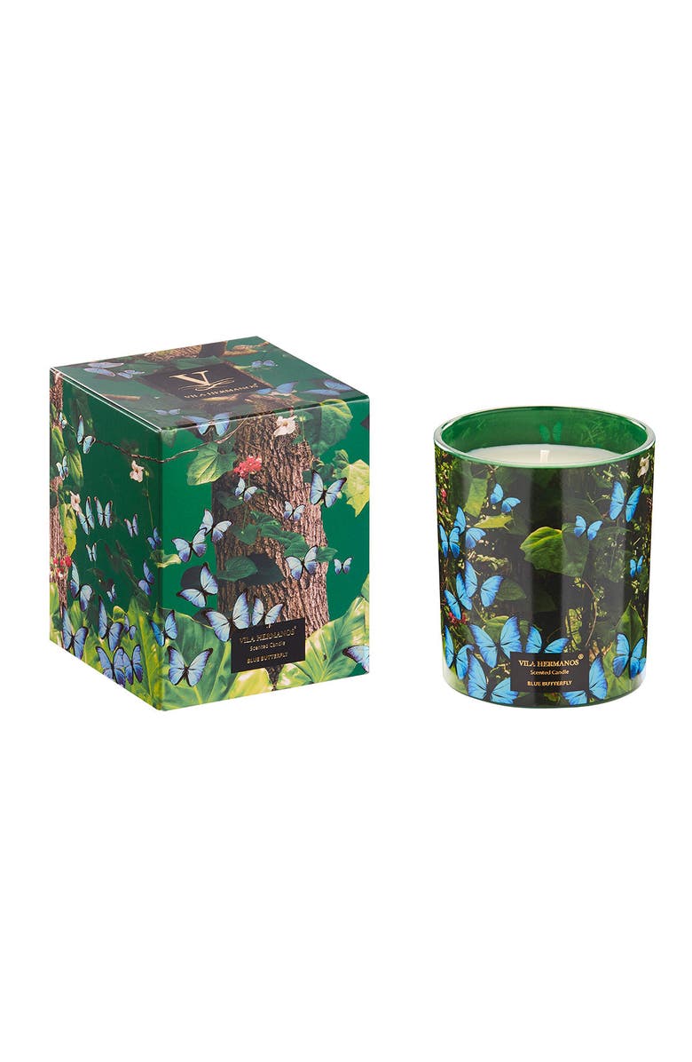 Vila Hermanos Vila Jungletropia Candle In Jar, Main, color, Blue Butterfly