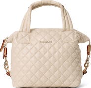 MZ Wallace Small Sutton Deluxe Diamond Quilted Nylon Tote