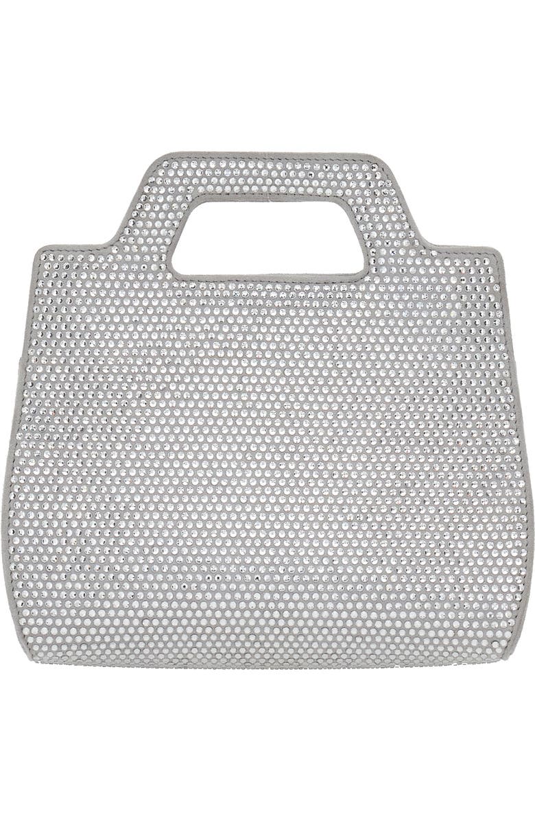 FERRAGAMO Wanda Mini Strass Crystal Top-Handle Bag, Alternate, color,