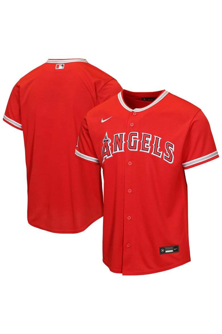 Youth Nike  Red Los Angeles Angels Alternate Stadium Jersey, Main, color, Red