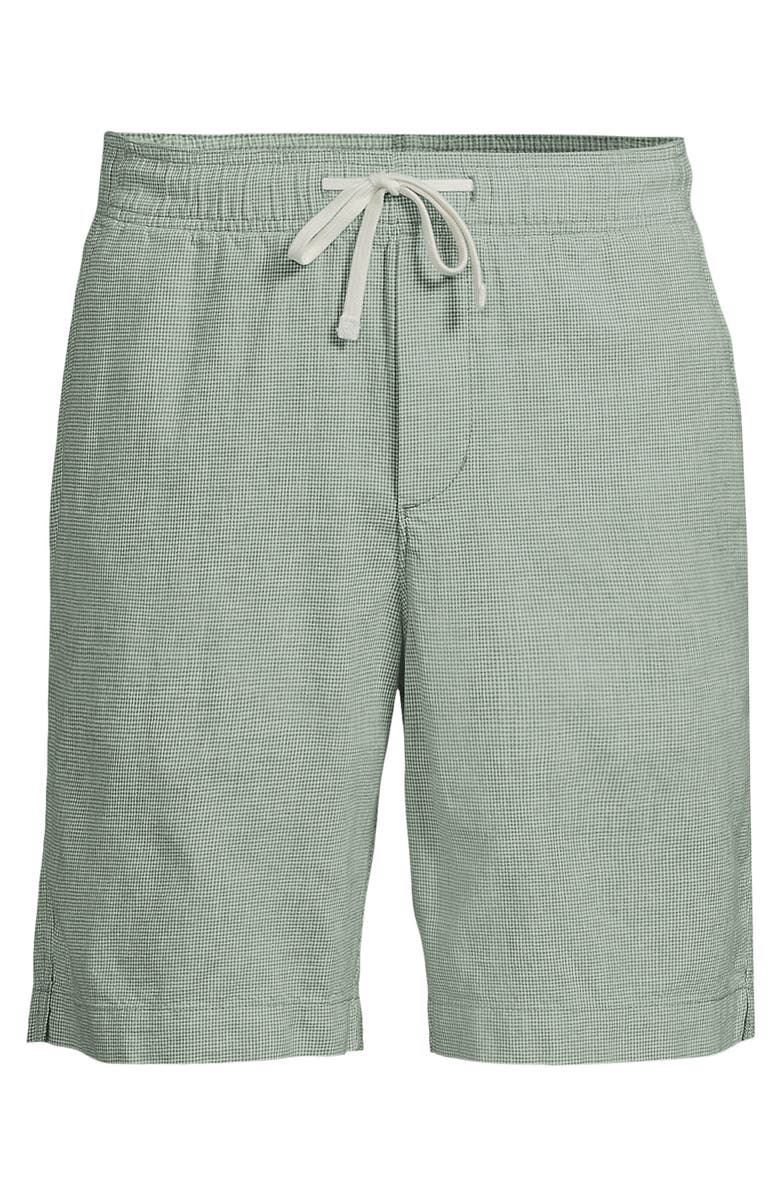Lands' End 9" Pull On Deck Shorts, Alternate, color, Pale Eucalyptus