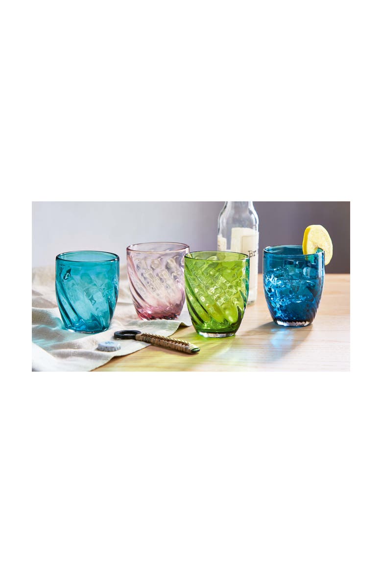 Optic Everything Glass Solid Light Green Beverage Glassware, Alternate, color, Green