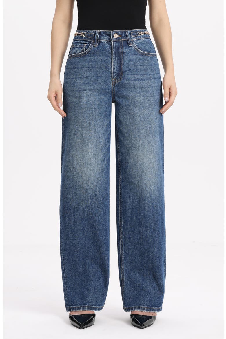 High Waist Straight Leg Jeans, Main, color, RELIC