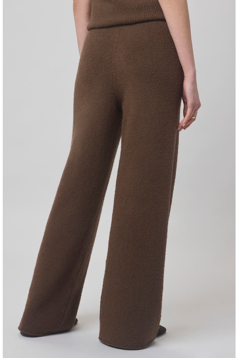 x @cellajaneblog Bouclé Sweat Pants, Alternate, color, TRUFFLE