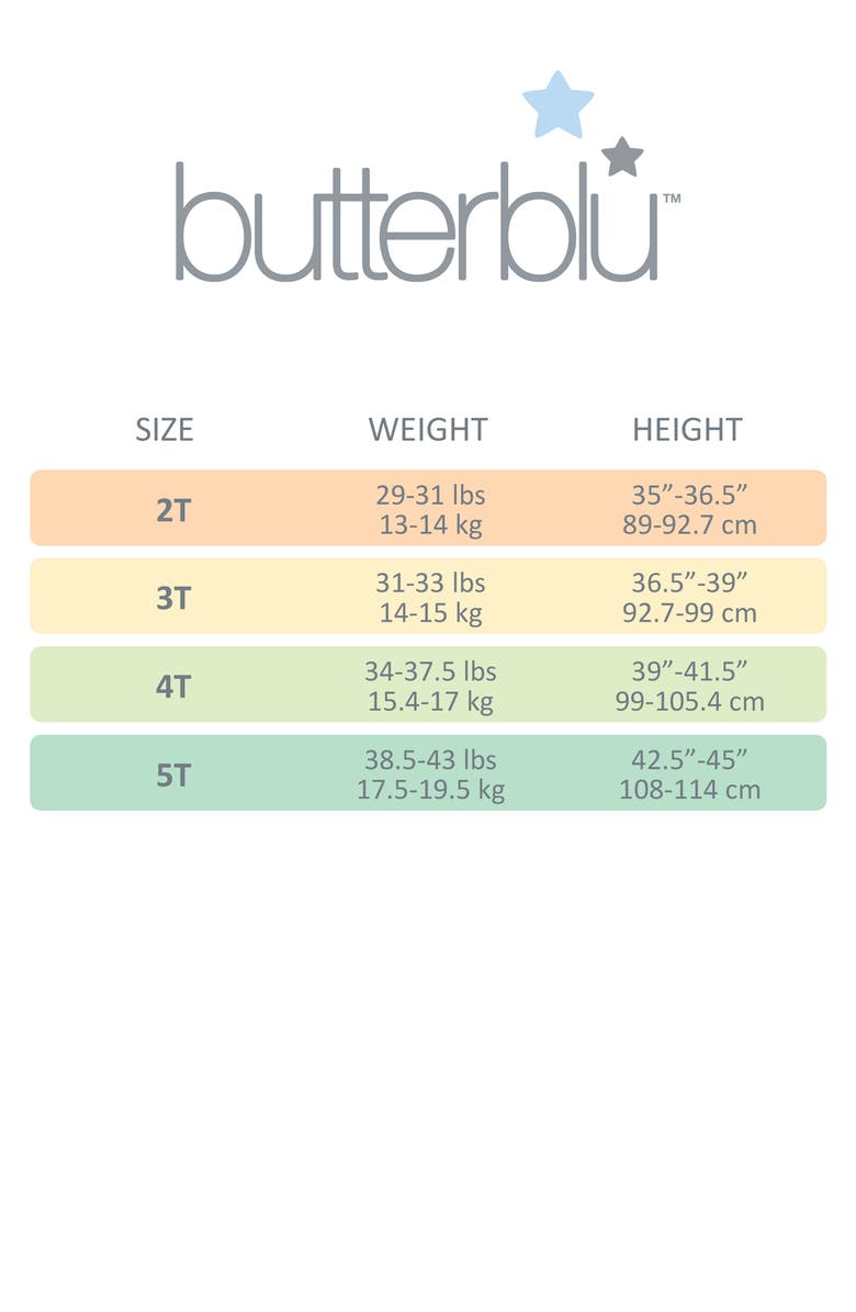 BUTTERBLU Kids' Zen Two-Piece Organic Cotton Pajamas, Alternate, color, Happy Go Lucky