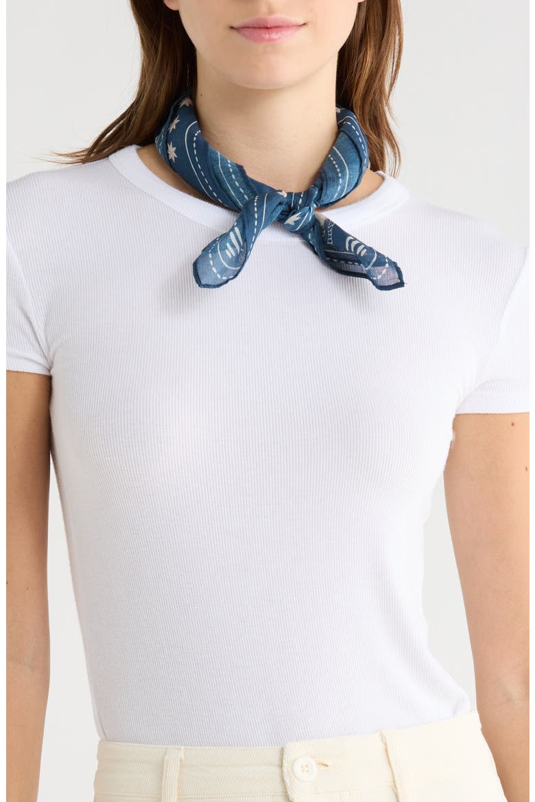 Western Icon Bandana Scarf, Main, color, NAVY EQUESTRIAN