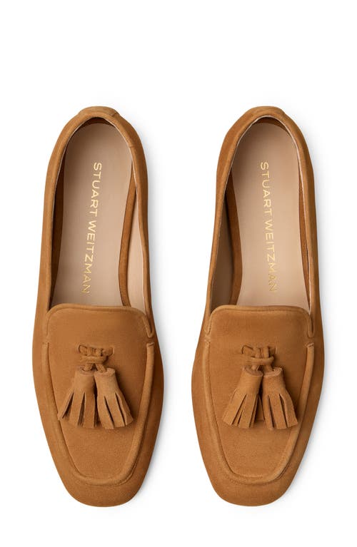 Stuart Weitzman Tassel Loafer In Brown