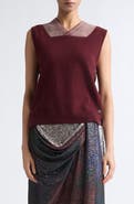 Maison Margiela Fuse Trompe L'Oeil Virgin Wool Sweater Vest