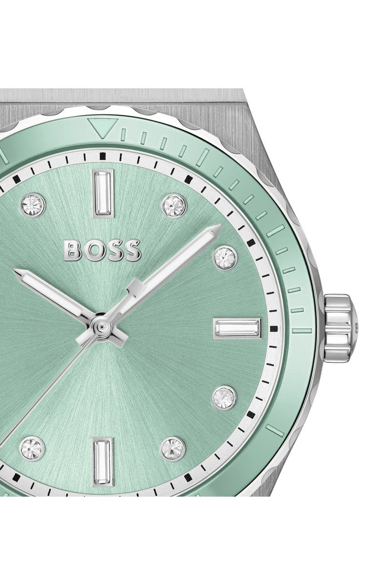 BOSS Candor Bracelet Watch, 32mm, Alternate, color, Green