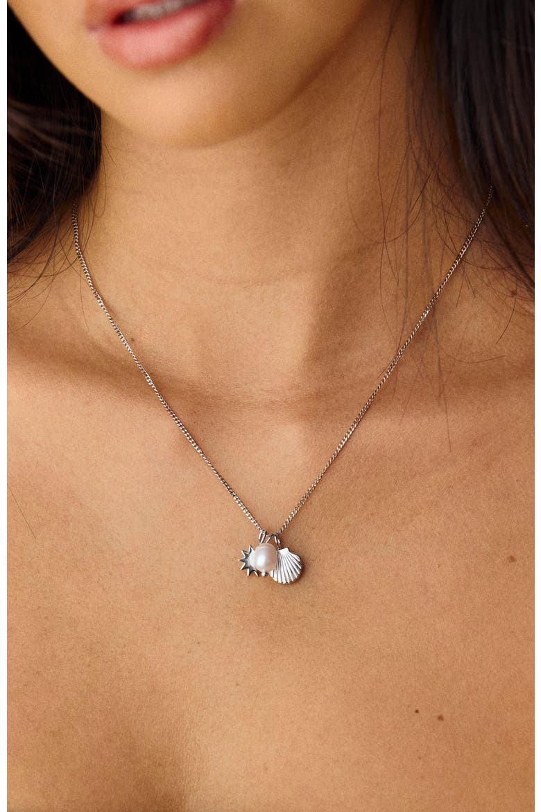 Ocean Necklace, Alternate, color, Silver