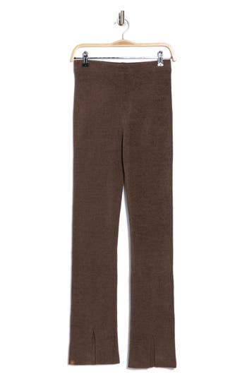Barefoot Dreams Cozychic Ultra Lite Front Slit Pant In Brown