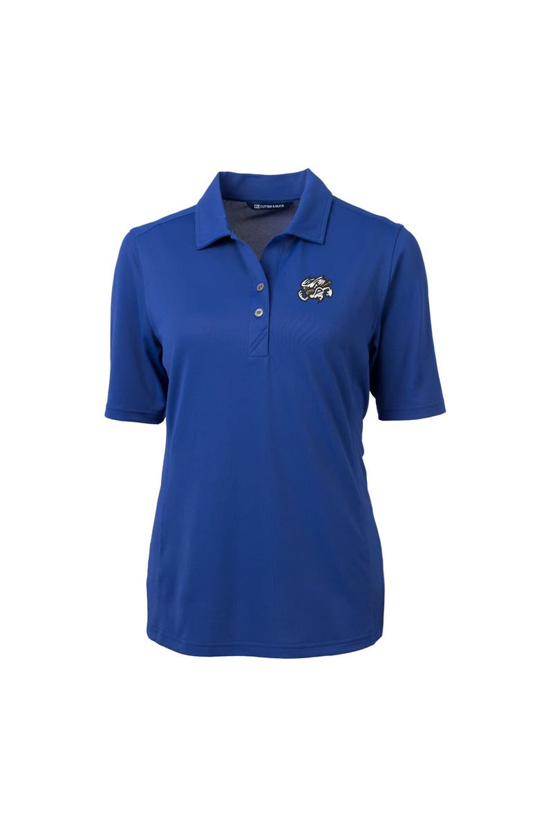 Cutter & Buck Women's Cutter & Buck Blue Omaha Storm Chasers Virtue DryTec Eco Pique Recycled Polo, Alternate, color, 