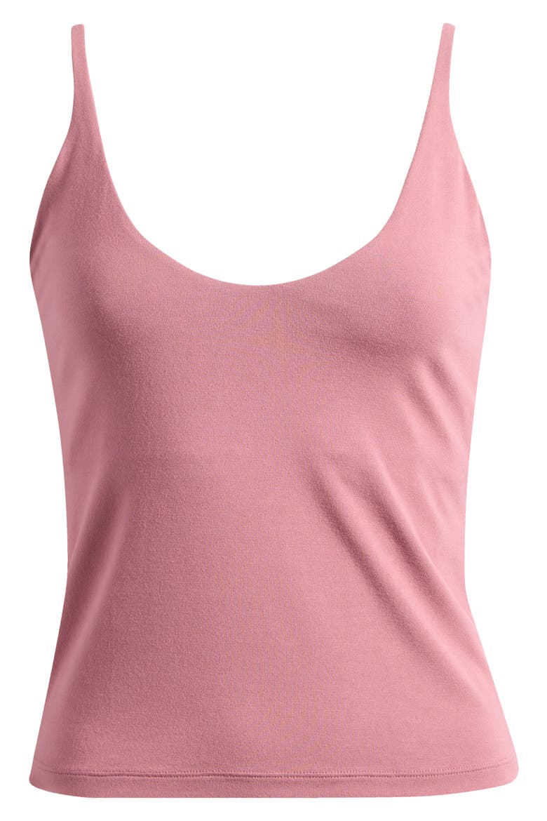 Smooth Lounge Scoop Neck Cami, Alternate, color, REDWOOD