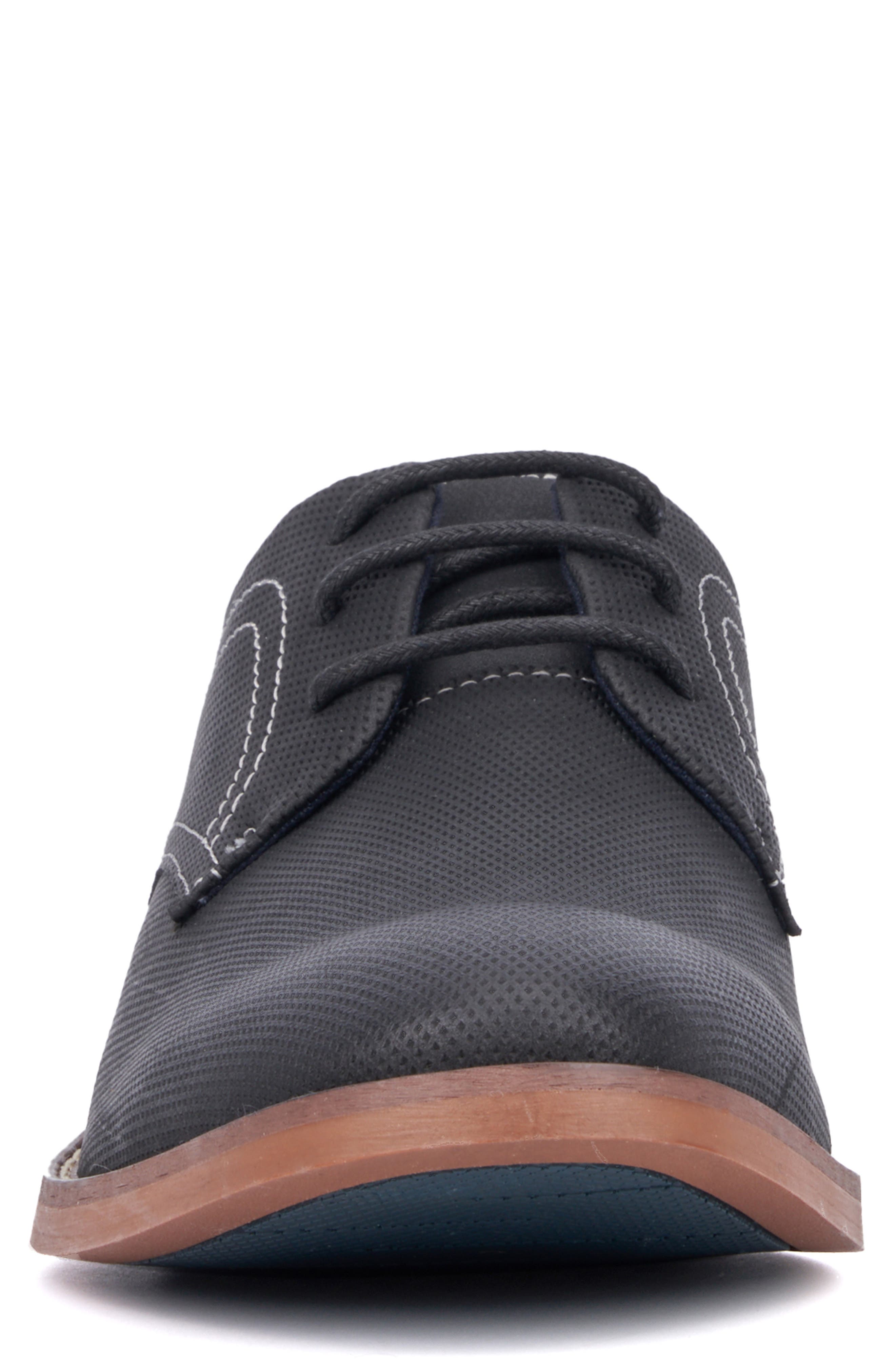 RESERVE FOOTWEAR Textured Plain Toe Derby, Alternate, color, Black