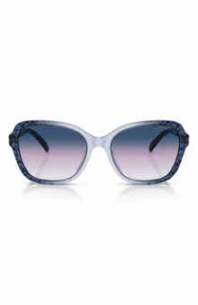 COACH 56mm Gradient Butterfly Sunglasses