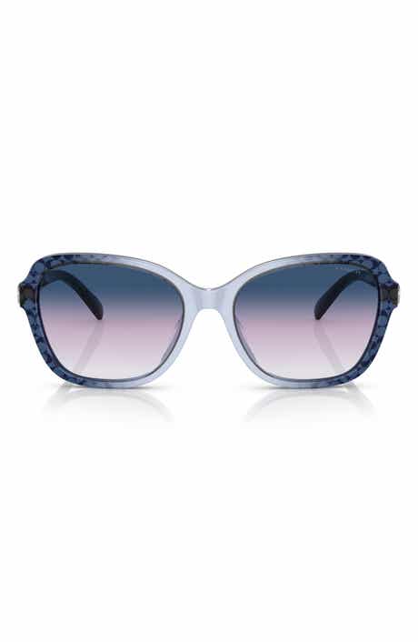 COACH 56mm Gradient Butterfly Sunglasses