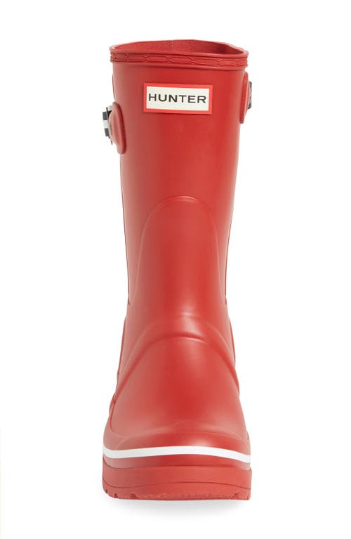 Hunter 'original Short' Wedge Rain Boot In Red