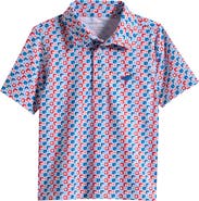 AMERICAN FIT Kids' Baseball Check Print Polo