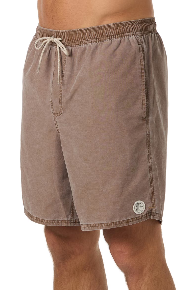 OG Fader Drawstring Board Shorts, Alternate, color, TOFFEE