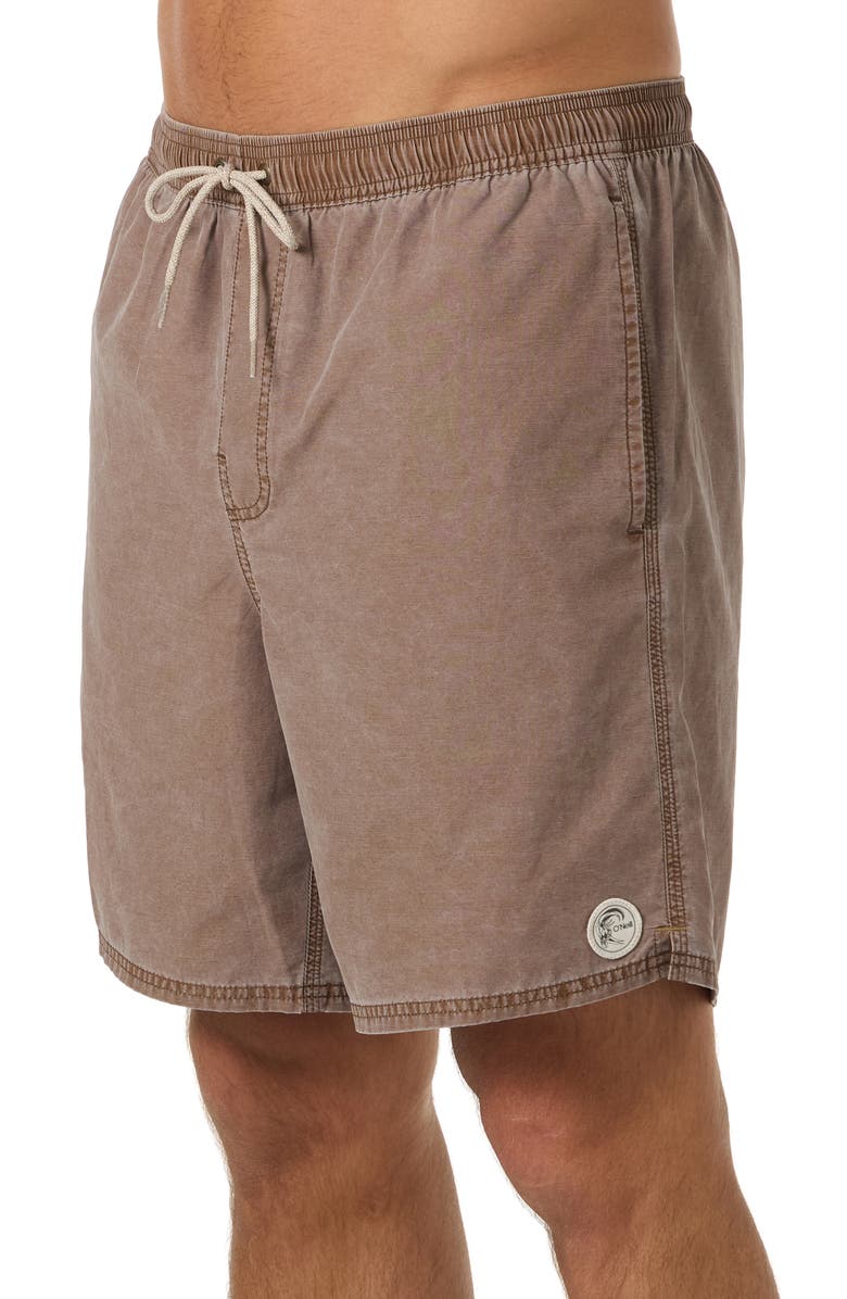 O'Neill OG Fader Drawstring Board Shorts, Alternate, color, Toffee