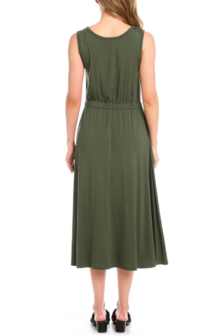Artisan Jersey Midi Dress, Alternate, color, OLIVE