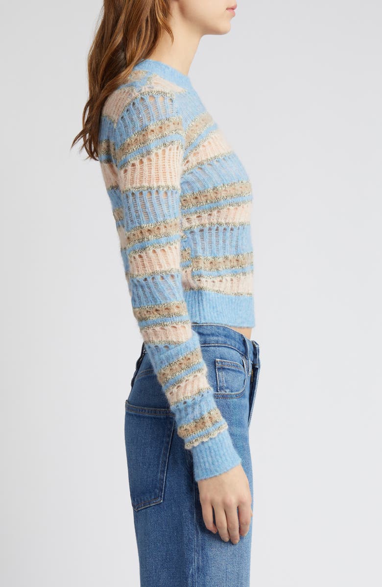 FRAME Mixed Stitch Crewneck Sweater, Alternate, color, 