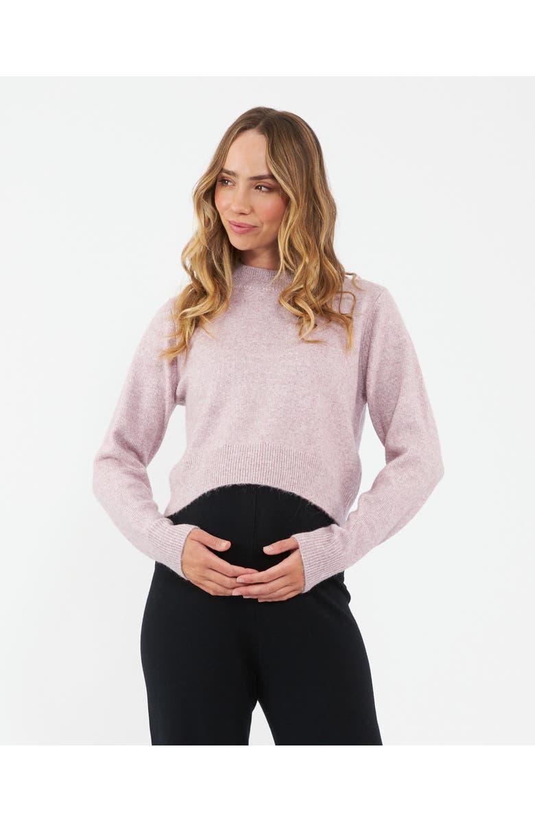 Ripe Maternity Tia Crop  Knit  Pink Marle, Main, color, Pink Marle
