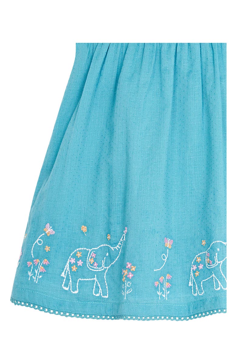 JOJO MAMAN BEBE Jungle Animals Embroidered Dress, Alternate, color, 